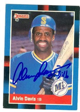 Picture of Alvin Davis autographed baseball card (Seattle Mariners) 1988 Donruss No.193