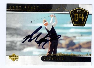 Picture of Brad Faxon autographed trading card (Golf star PGA Tour) 2004 Upper Deck Golf No.83