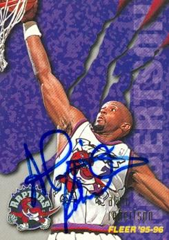 Picture of Alvin Robertson autographed Basketball Card (Toronto Raptors) 1996 Fleer No.265