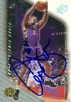 Picture of Antonio Davis autographed Basketball Card (Toronto Raptors) 2000 Upper Deck SPX No.81