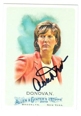 Picture of Anne Donovan autographed basketball card (Old Dominion- WNBA Seattle Storm- Seton Hall) 2010 Topps Allen and Ginters No.148