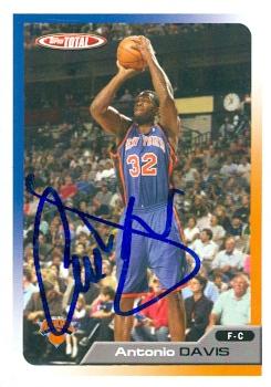 Picture of Antonio Davis autographed Basketball Card (New York Knicks) 2006 Topps Total No.17