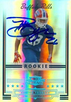 Picture of Ashton Youboty autographed Football Card (Buffalo Bills) 2006 Donruss Threads No.207 Rookie