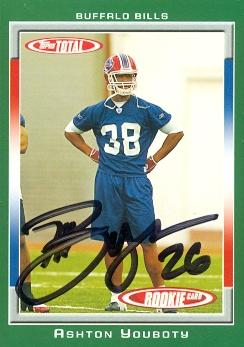 Picture of Ashton Youboty autographed Football Card (Buffalo Bills) 2006 Topps Total No.452 Rookie