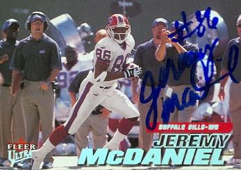 Picture of Jeremy McDaniel autographed Football Card (Buffalo Bills) 2001 Fleer Ultra No.103