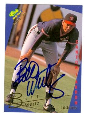 Picture of Bill Wertz autographed baseball card (Cleveland Indians Canton Akron Indians) 1993 Classic No.8