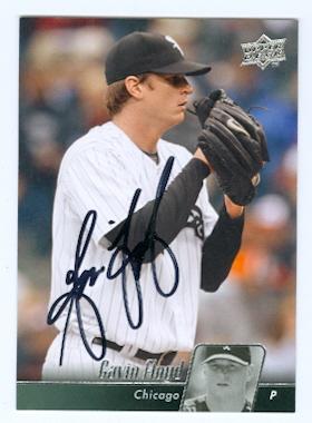 Picture of Gavin Floyd autographed baseball card (Chicago White Sox) 2010 Upper Deck No.139