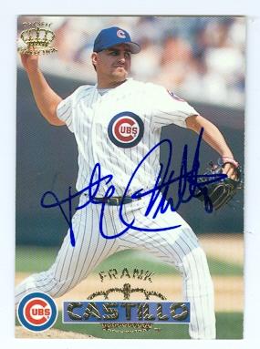 Picture of Frank Castillo autographed baseball card (Chicago Cubs) 1996 Pacific No.28