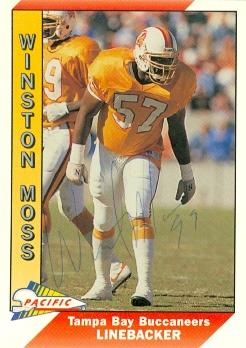 Picture of Winston Moss autographed Football Card (Tampa Bay Buccaneers) 1991 Pacific No.510