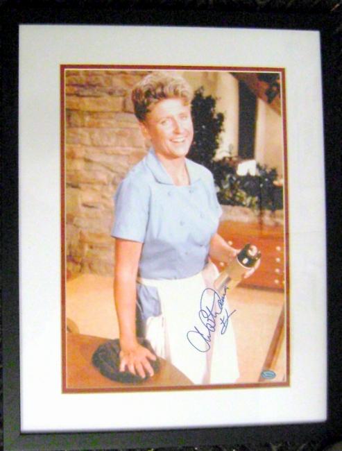 Picture of Ann B Davis autographed 11x14 picture (Brady Bunch Alice Maid) matted and framed