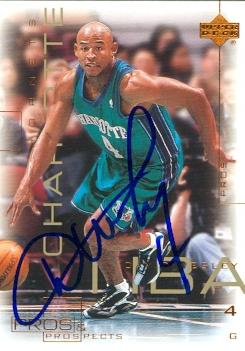 Picture of David Wesley autographed Basketball Card (Charlotte Hornets) 2000 Upper Deck No.9