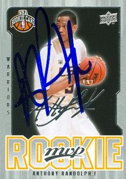 Picture of Anthony Randolph autographed Basketball Card (LSU) 2008 Upper Deck Silver Script No.214 Rookie