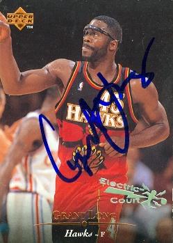 Picture of Grant Long autographed Basketball Card (Atlanta Hawks) 1995 Upper Deck No.213