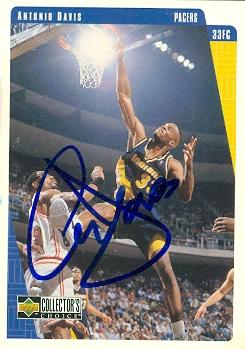 Picture of Antonio Davis autographed Basketball Card (Indiana Pacers) 1997 Upper Deck No.53