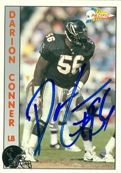 Picture of Darion Conner autographed Football Card (Atlanta Falcons) 1992 Pacific No.2