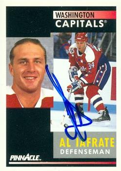 Picture of Al Iafrate autographed Hockey Card (Washington Capitals) 1991 Pinnacle No.207