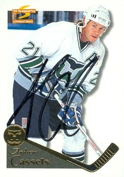 Picture of Andrew Cassels autographed Hockey Card (Hartford Whalers) 1996 Score No.158