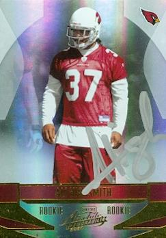 Picture of Ali Highsmith autographed Football Card (Arizona Cardinals) 2008 Donruss Absolute Memorabilia No.153 Rookie