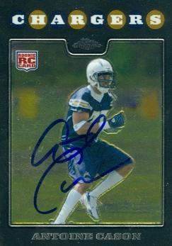 Picture of Antoine Cason autographed Football Card (San Diego Chargers) 2008 Topps Chrome No.TC265 Rookie