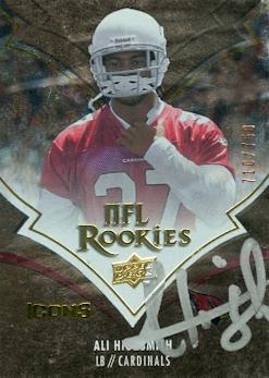 Picture of Ali Highsmith autographed Football Card (Arizona Cardinals) 2008 Upper Deck Icons No.103