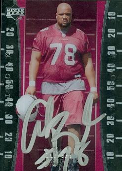 Picture of Alan Branch autographed Football Card (Arizona Cardinals) 2007 Upper Deck Trilogy No.122 Rookie
