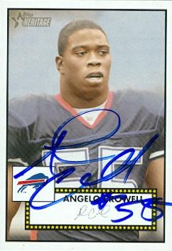 Picture of Angelo Crowell autographed Football Card (Buffalo Bills) 2006 Topps Heritage No.396