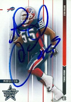 Picture of Angelo Crowell autographed Football Card (Buffalo Bills) 2003 Donruss Rookies & Stars No.174