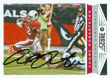 Picture of Andre Roberts autographed Football Card (Arizona Cardinals) 2013 Score No.3