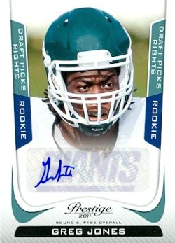 Picture of Greg Jones autographed Football Card (Michigan State) 2011 Panini Prestige No.241 Rookie