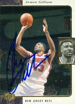 Picture of Armon Gilliam autographed Basketball Card (New Jersey Nets) 1996 Upper Deck SP No.86