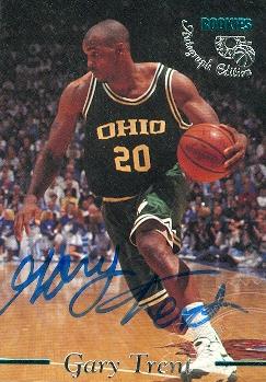 Gary Trent autographed Basketball Card Ohio 1995 Classic Rookies