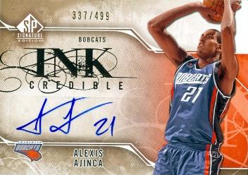 Picture of Alexis Ajinca autographed Basketball Card (Charlotte Bobcats) 2009 Upper Deck SP No.I-AA Rookie