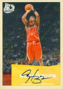 Picture of Al Harrington autographed Basketball Card (Golden State Warriors) 2007 Topps No.12
