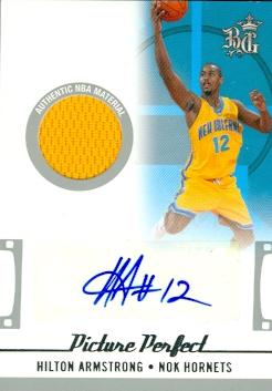 Hilton Armstrong autographed Basketball Card (New Orleans Hornets) 2006 Topps Game Used Jersey No.PPJA-HA Rookie -  Autograph Warehouse, 116059