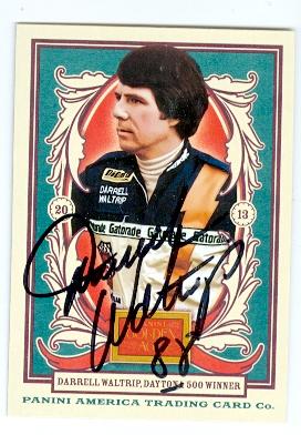 Picture of Darrell Waltrip autographed trading card (Nascar) 2013 Panini No.122