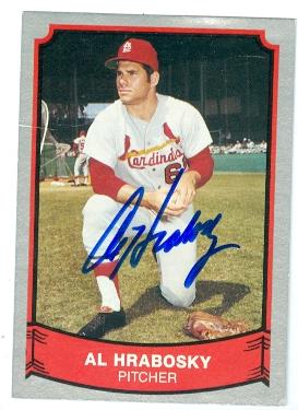 Picture of Al Hrabosky autographed baseball card (St Louis Cardinals) 1989 Pacific No.115 Baseball Legends