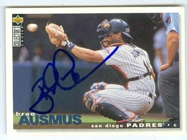 Picture of Brad Ausmus autographed baseball card (San Diego Padres) 1995 Upper Deck No.357