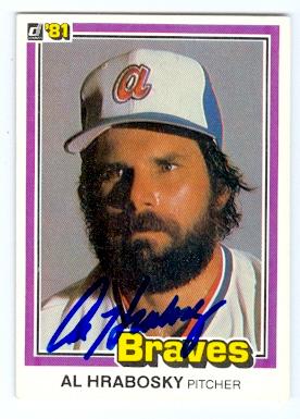 Picture of Al Hrabosky autographed baseball card (Atlanta Braves) 1981 Donruss No.550