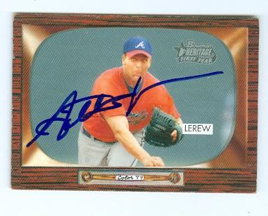 Picture of Anthony Lerew autographed baseball card (Atlanta Braves) 2004 Topps Heritage No.345