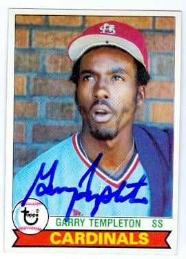 Picture of Garry Templeton autographed baseball card (St Louis Cardinals) 1979 Topps No.350