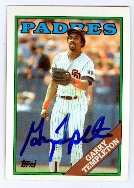 Picture of Garry Templeton autographed baseball card (San Diego Padres) 1988 Topps No.640