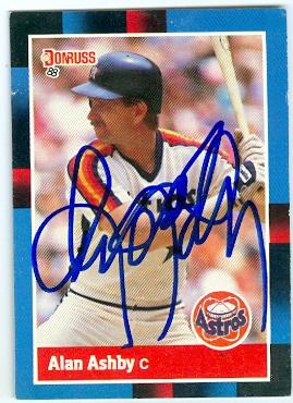 Picture of Alan Ashby autographed baseball card (Houston Astros) 1988 Donruss No.163
