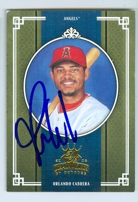 Orlando Cabrera autographed baseball card (Anaheim Angels) 2005 Donruss No.305 Diamond Kings -  Autograph Warehouse, 116509