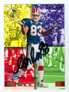 Picture of Andre Reed autographed Football Card (Buffalo Bills) 1995 Topps Stadium Club Members No.8