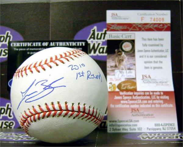 Jesse Biddle autographed Baseball (JSA)