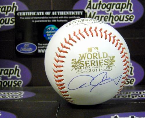Picture of Allen Craig autographed 2011 World Series Baseball