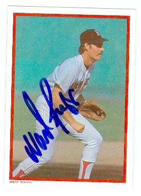 Wade Boggs autographed baseball card (Boston Red Sox) 1984 Topps All Star Set No.8