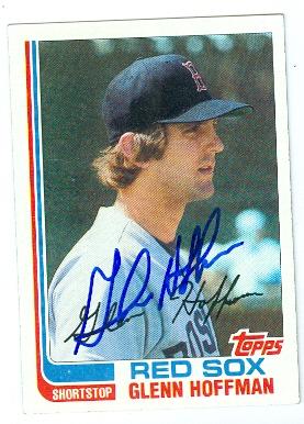 Picture of Glenn Hoffman autographed baseball card (Boston Red Sox) 1982 Topps No.189