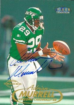 Picture of Adrian Murrell autographed Football Card (New York Jets) 1998 Fleer Tradition No.212