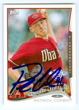 Patrick Corbin autographed baseball card (Arizona Diamondbacks) 2014 Topps No.68